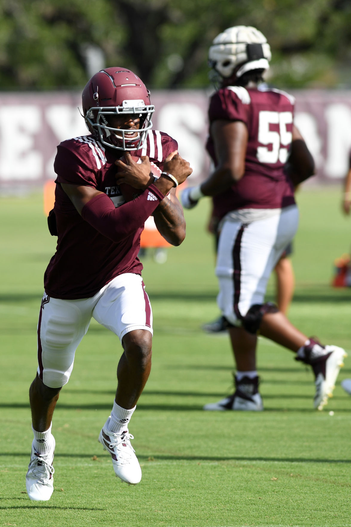 Aggie football practice